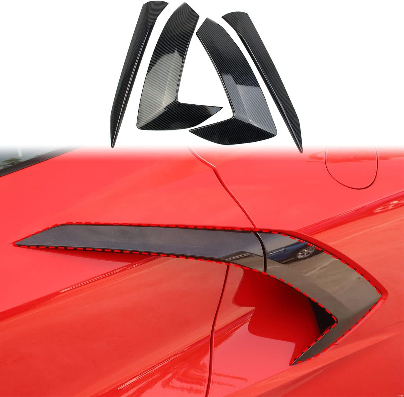 Crosselec Carbon Fiber Style Engine Compartment Surround