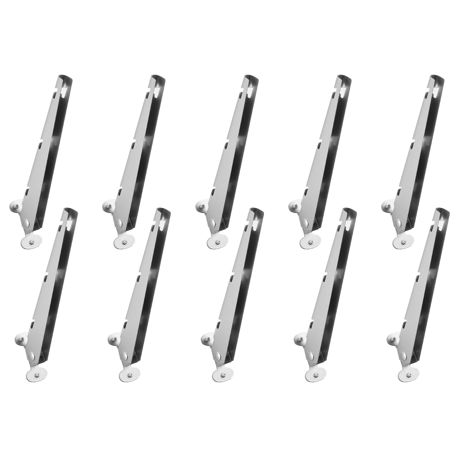 VEVOR Brazo de Extensión de Alambre de Púas, 10 Paquetes Extensores de Postes de Cerca de 31 cm, Extensor de Altura de Cerca de Acero para Evitar que Las Mascotas Salten para Cercas de Madera