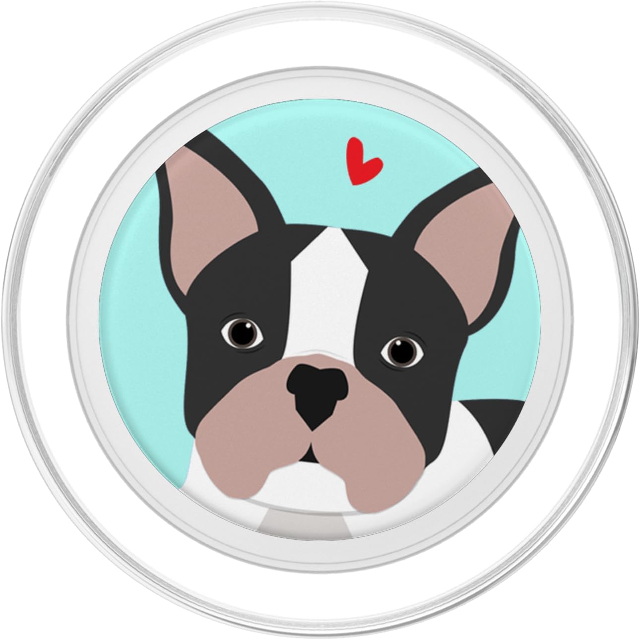Cute Boston Terrier Face PopSockets MagSafe PopGrip for iPhone