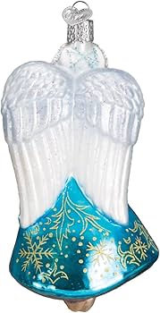 Amazon.com: Old World Christmas Glistening Snowflake Angel Glass