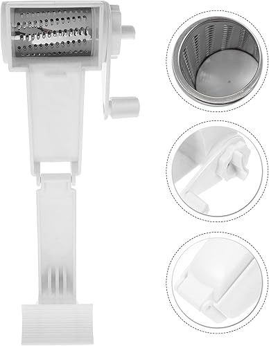 Miniatura 3 de DOITOOL Rotary Manual Cheese Grater Handheld Kitchen Stainless Steel Shredder for Hard Cheese Chocolate Easy to Clean Dishwasher Safe Ergonomic