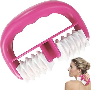 Masajeador Anticelulitico, SilverChry Rodillo De Masaje Para Cuerpo, Masajeador Manual Anticelulítico, Celulitis Masajeador Manual (Rosa)