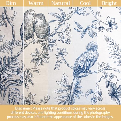Image of Maison d' Hermine Curtains for Living Room 100% Cotton 50 inchx108 inch (Pack of 1)