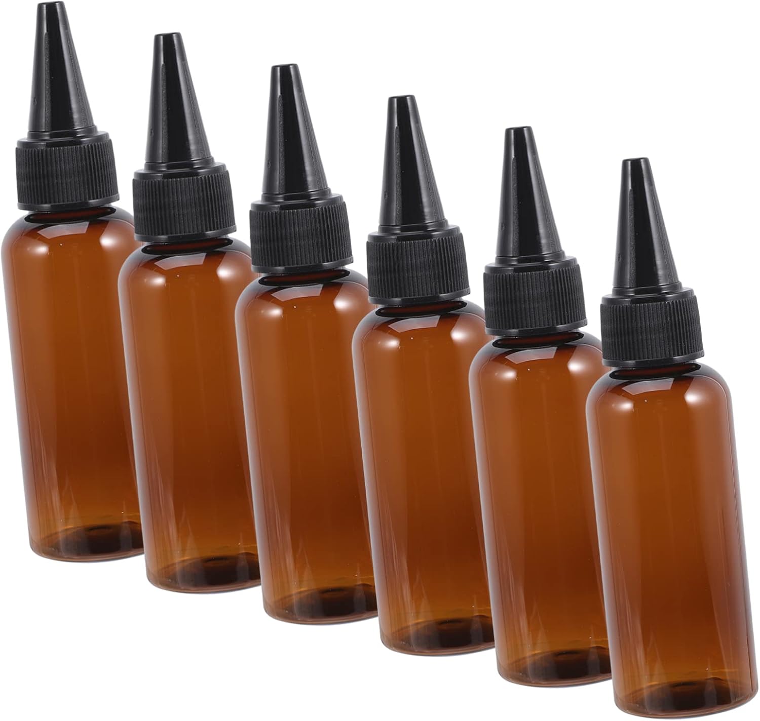 10pcs Hair Color Applicator Bottle Refillable Plastic Squeeze Bottles with Precision Tip for Hair Dye Oil and Cosmetic Liquids Convenient with Tight-sealing Caps