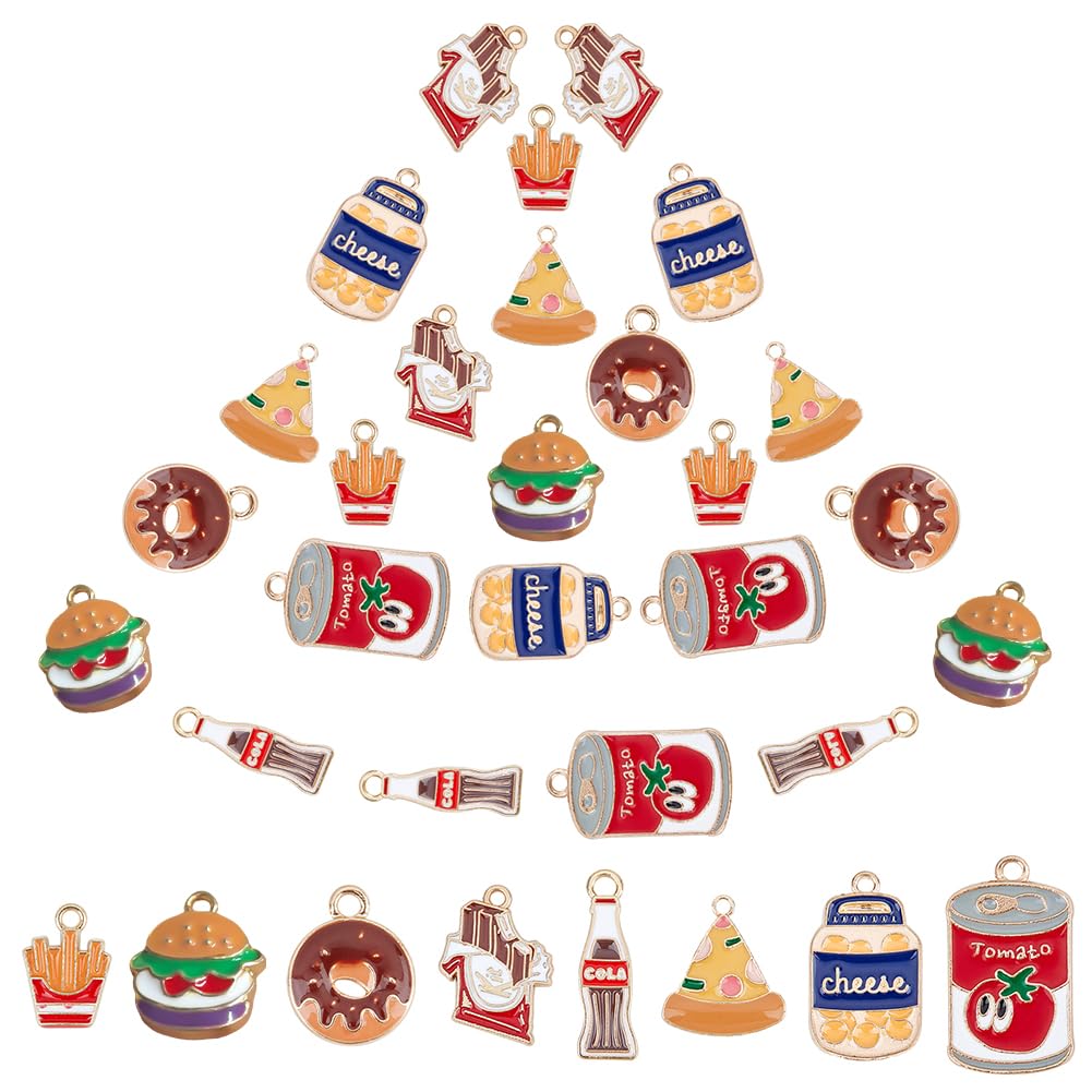 Charms boisson et donut émaillés pour personnaliser un bracelet