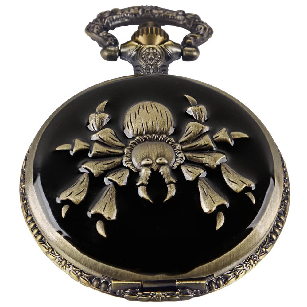 Men's Pocket Watch, Arabic Digital Dial Pocket Watches with Chain
