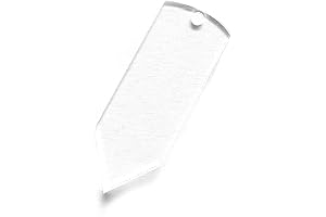 25 Acrylic Keychains Blank Pencil Clear 1/8" Thick - MADE IN USA...