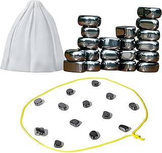 Toyshine 20 Pc Fun Magnetic Magna Bunch Table Top Game DIY Irregular Polished Magnets & Lanyard Set for Mind Sharpness Learning Activities Educational Montessori Toy for 14+Age,Classic Board Game