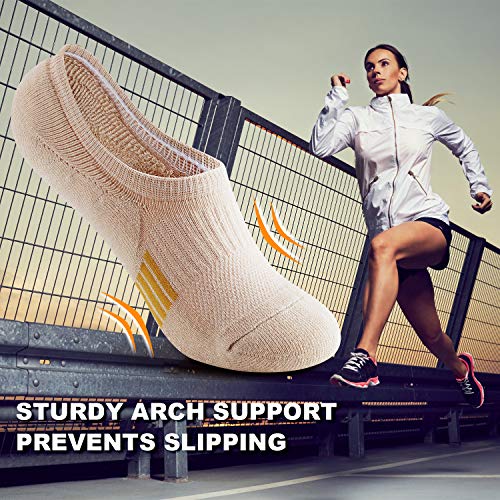 Image of Gonii Womens No Show Socks Athletic Ankle Socks Cushioned Running Low Cut