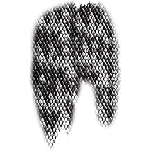 Set of 2 Snake Scales Tattoo Stickers, Black Temporary Fake Tattoos for Men and Women, Medium-Size