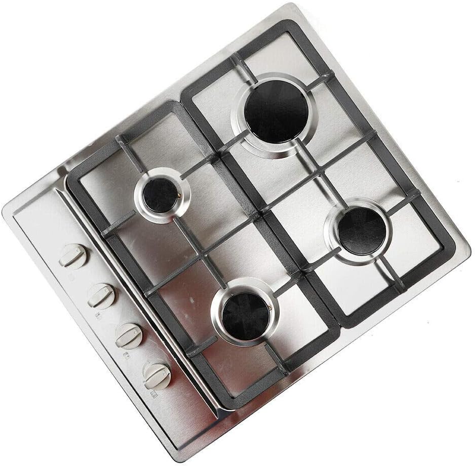 Blасk Frіdау - 70% оƒƒ DENESTUS 4 in 1 Gas Cooktop Burners Built In Stove Stainless Steel Tools Hob NG LPG Gas Tempered Kitchen Easy to Clean Gas Fast Cooking Machine