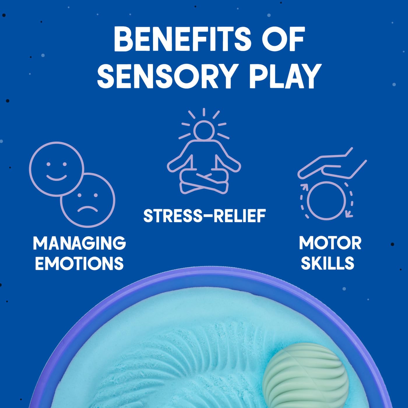 Learning Resources Playfoam Sand Sphères de Sérénité 2237, Dès 5 Ans, Jeu Sensoriel Apaisant, Activités de Pleine Conscience, Plateau & Sphères Texturées