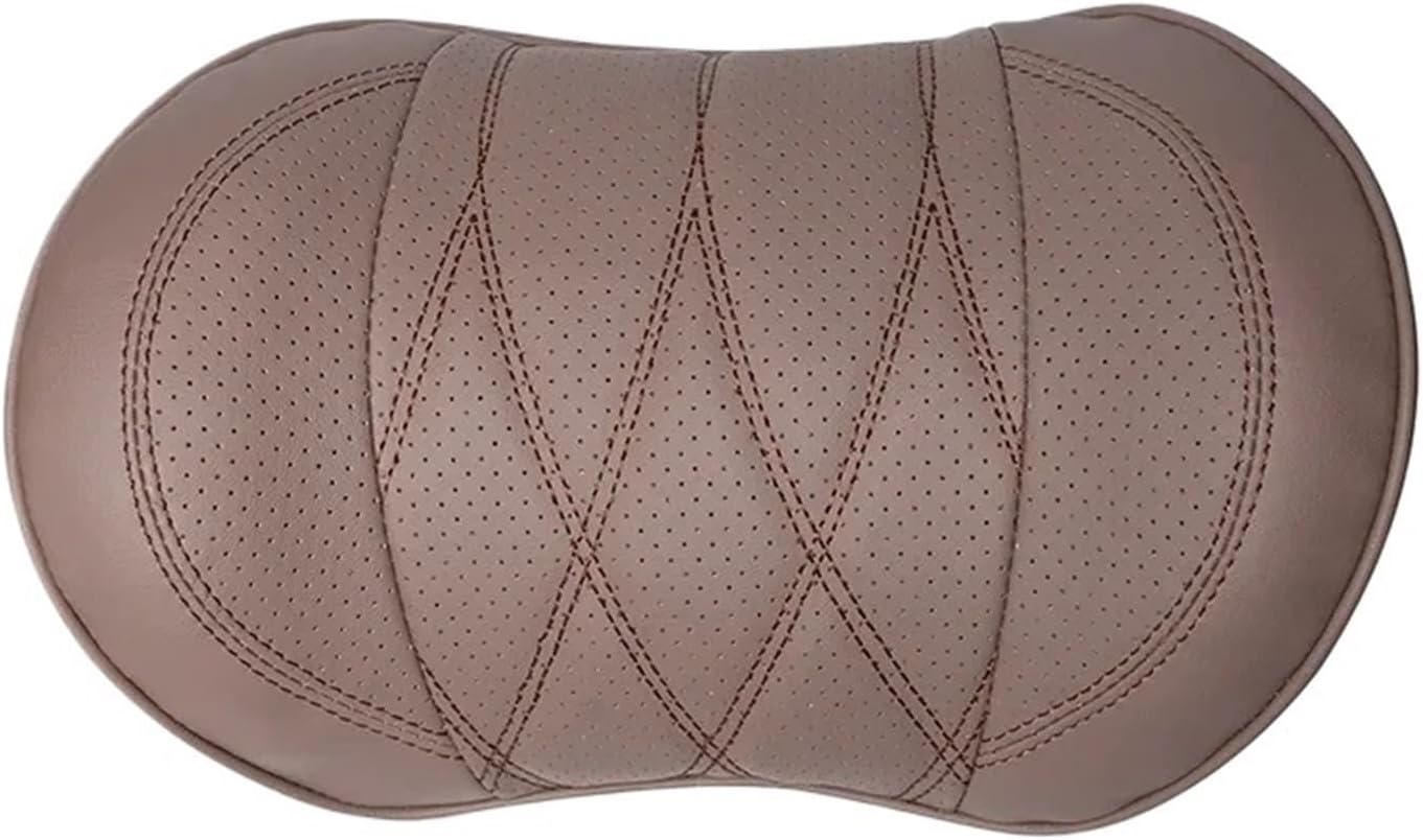 Compatible For NX/RX ES200 ES300h Car Neck Pillow Nappa leather Headrest CarLumbar Pillows Car Interior Decoration To Relieve Fatigue(Autumn Chestnut 1NP)