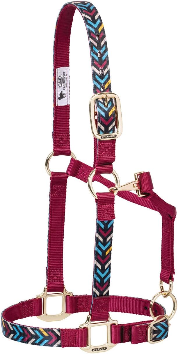 Weaver Leather Adjustable Patterned Nylon Horse Halter : Sports & Outdoors