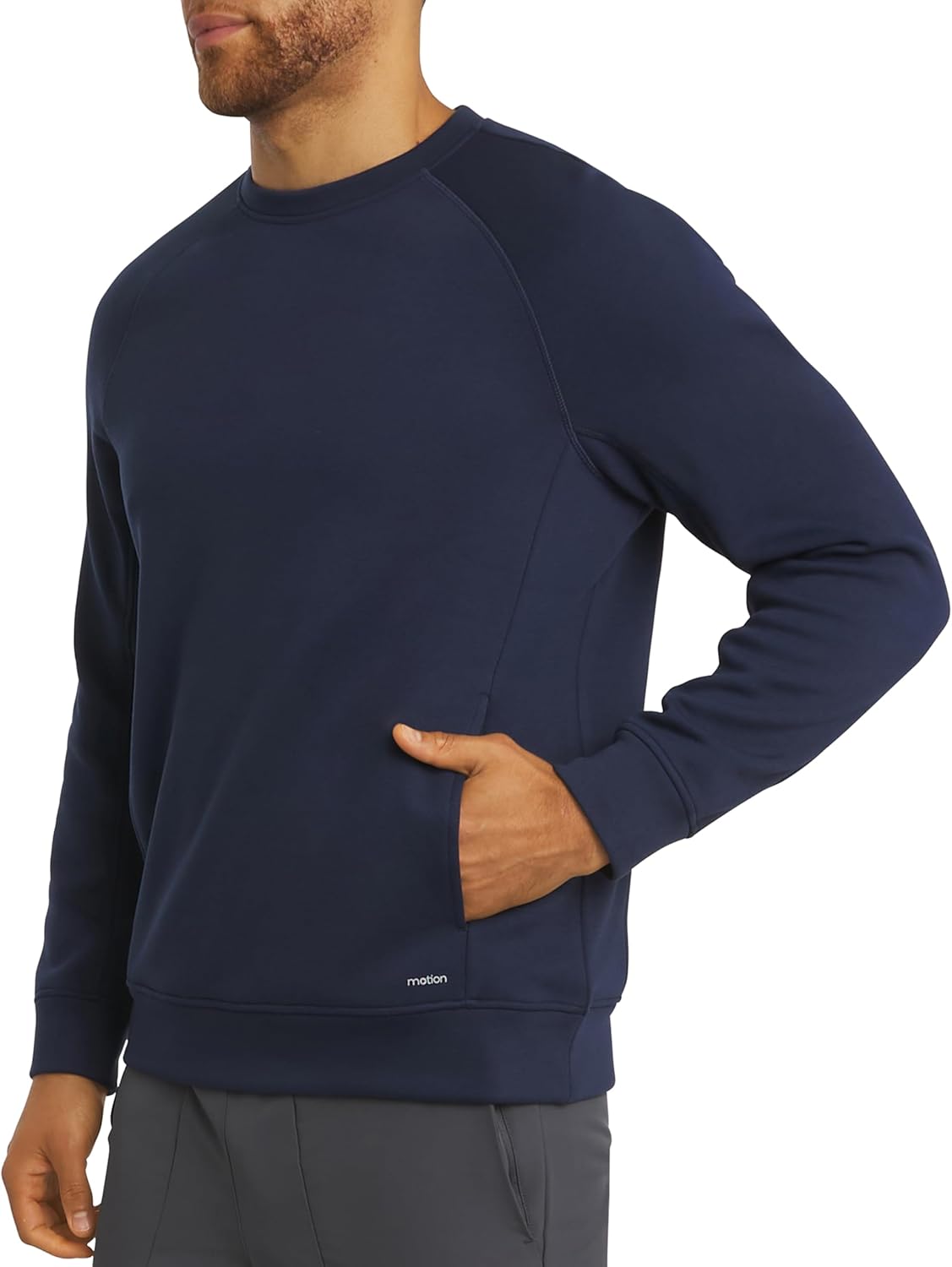 Motion Men's Regular Fit Active Performance Heavyweight Bonded Fleece Sweatshirt (S-XL)