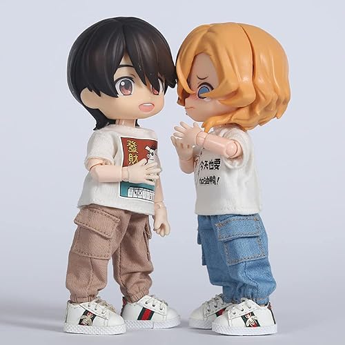 Miniatura 4 de XiDonDon Disfraz de muñecas, overol, pantalones adecuados para Ob11, Molly, GSC, 112bjd muñecas ropa accesorios para muñecas (azul)