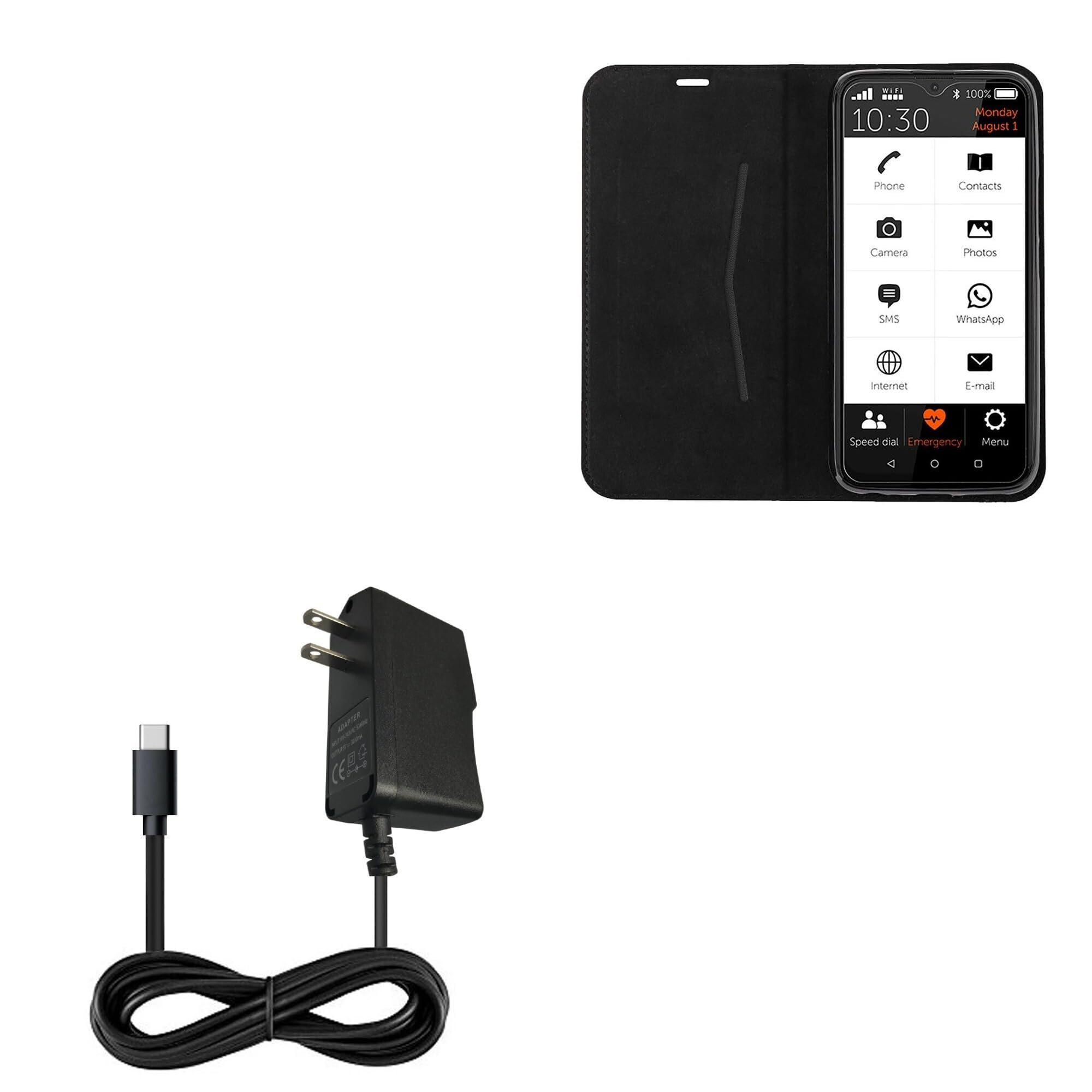 BoxWave Charger Compatible with Gigaset GS5 Senior - Wall Charger Direct (5W), Wall Plug Charger