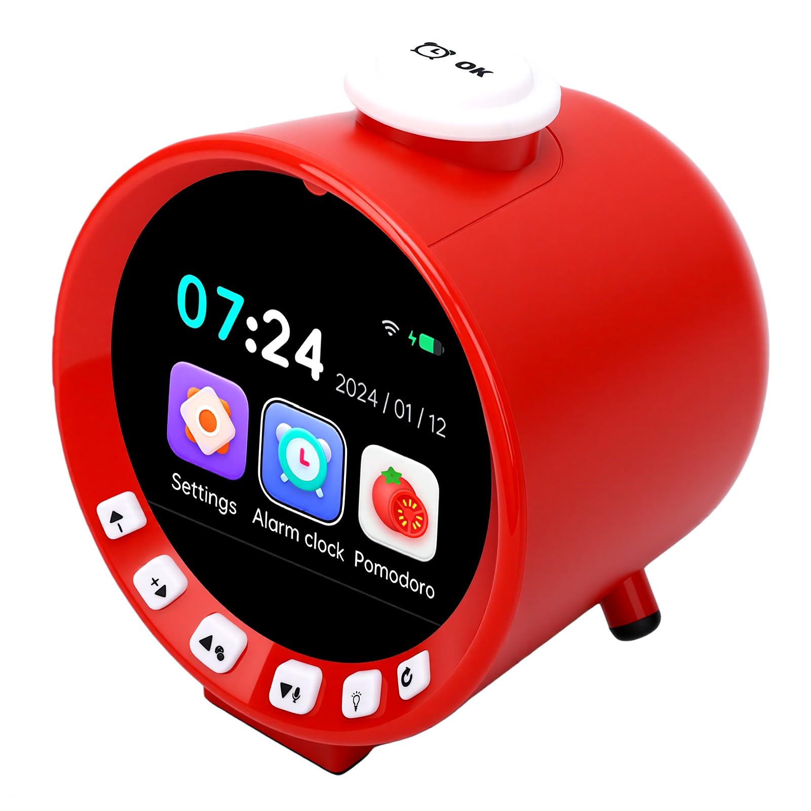 Alomejor Reloj Despertador Infantil Temporizador Inteligente con Recordatorios Audibles, para Rutinas Diarias