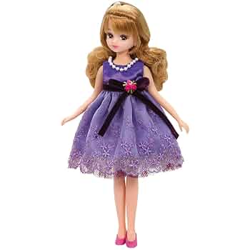 リカちゃん パープル レース ドレスワンピース パンプス セット Amazon.co.jp: リカちゃん ドレス LW-04 ラベンダーガーデン