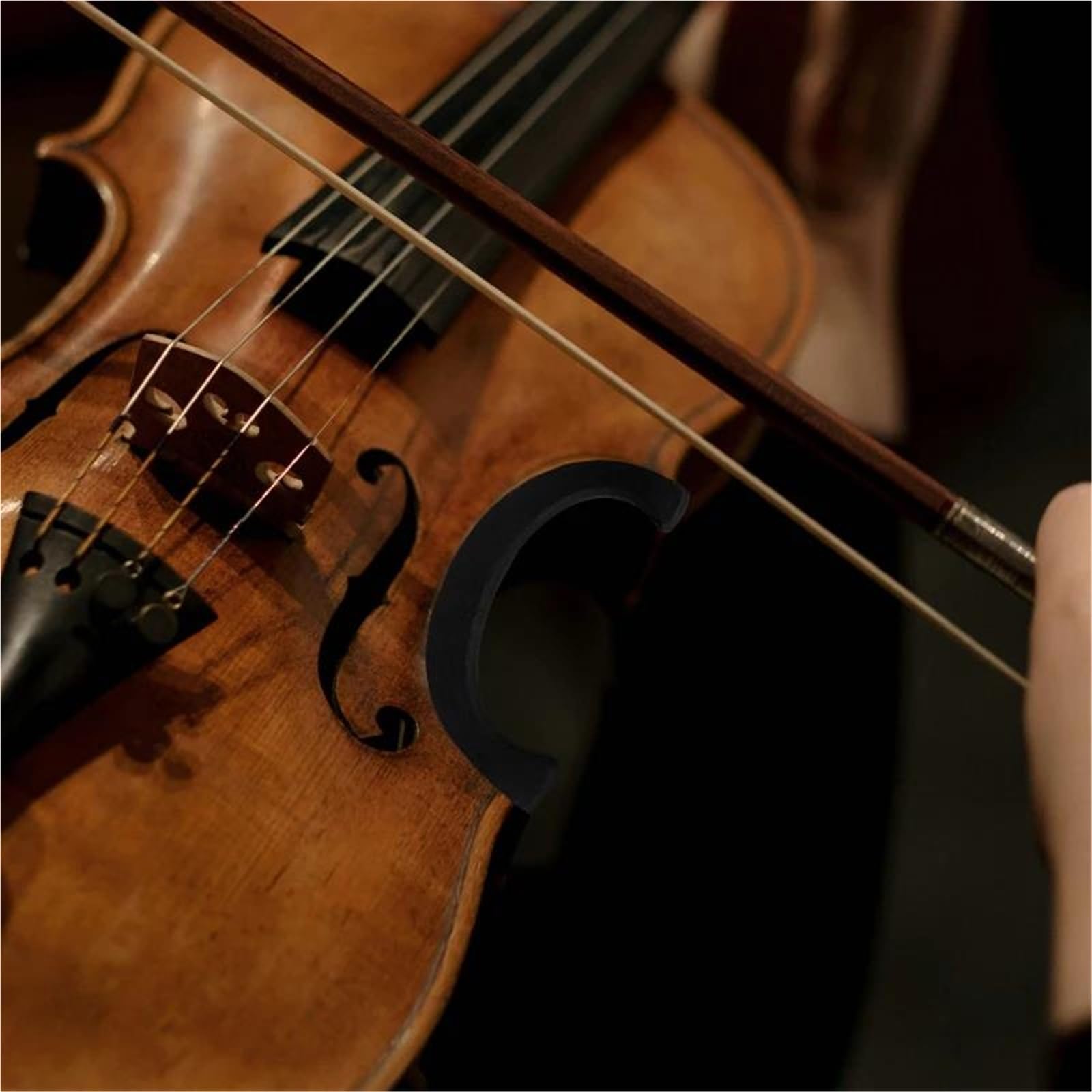 Accesorios Profesionales Violin Protector Universal De Goma En Forma De C Para Cintura Y Panel Lateral De Violines 4/3/4