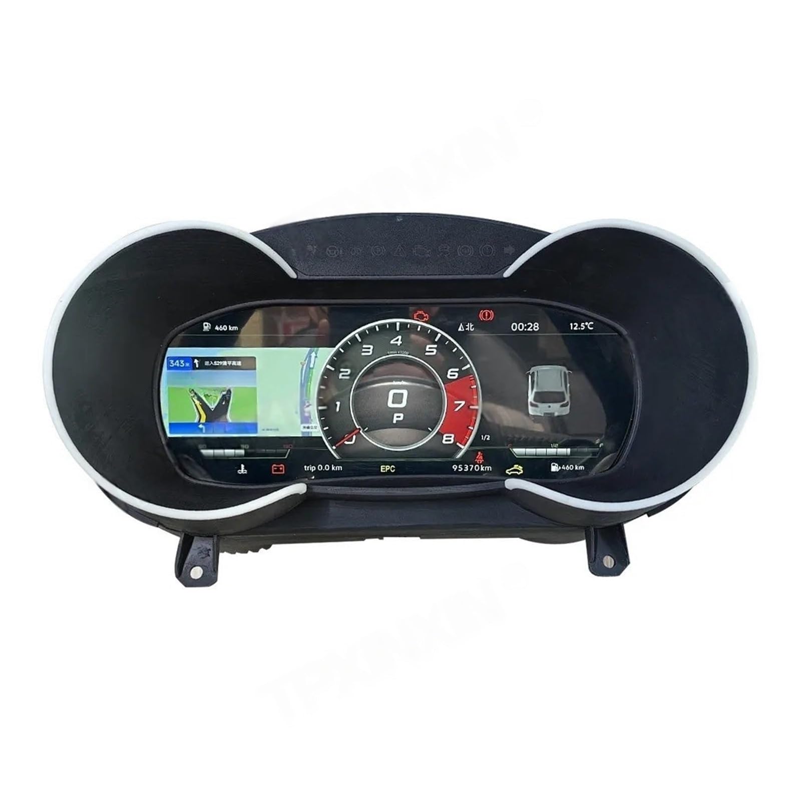 Panel de instrumentos digital LCD compatible con Audi TT TTS 2008-2014, pantalla HD de 10,3", CarPlay, velocímetro y odómetro.
