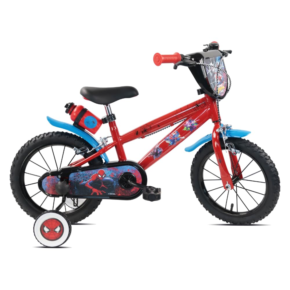 TECNOBIKE SHOP - VENDITA ACCESSORI GIOCATTOLI Vélo Enfant Denver Albri Spiderman Marvel - Taille 14 pouces