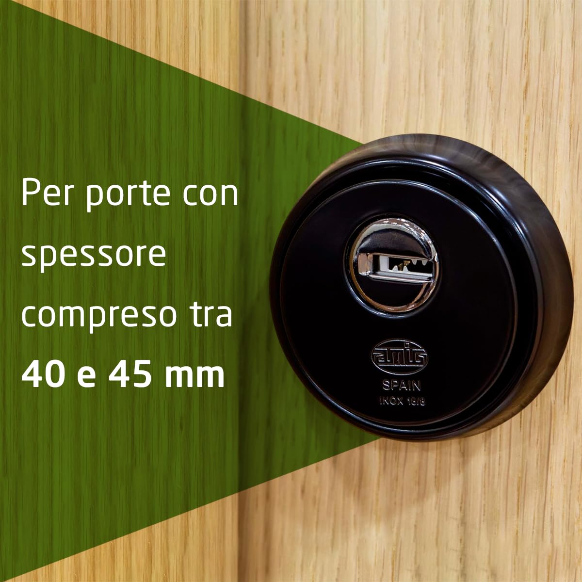Intersteel SKG3 Veiligheid achterdeur set rond rvs | Online Deurbeslagshop