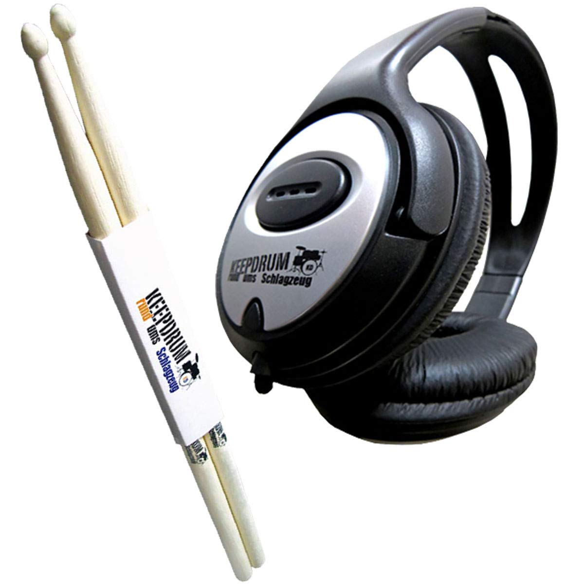 Pearl Roadshow RSJ465C/C708 - Batteria Junior Grindstone Sparkle, Cuffie Keepdrum e bacchette