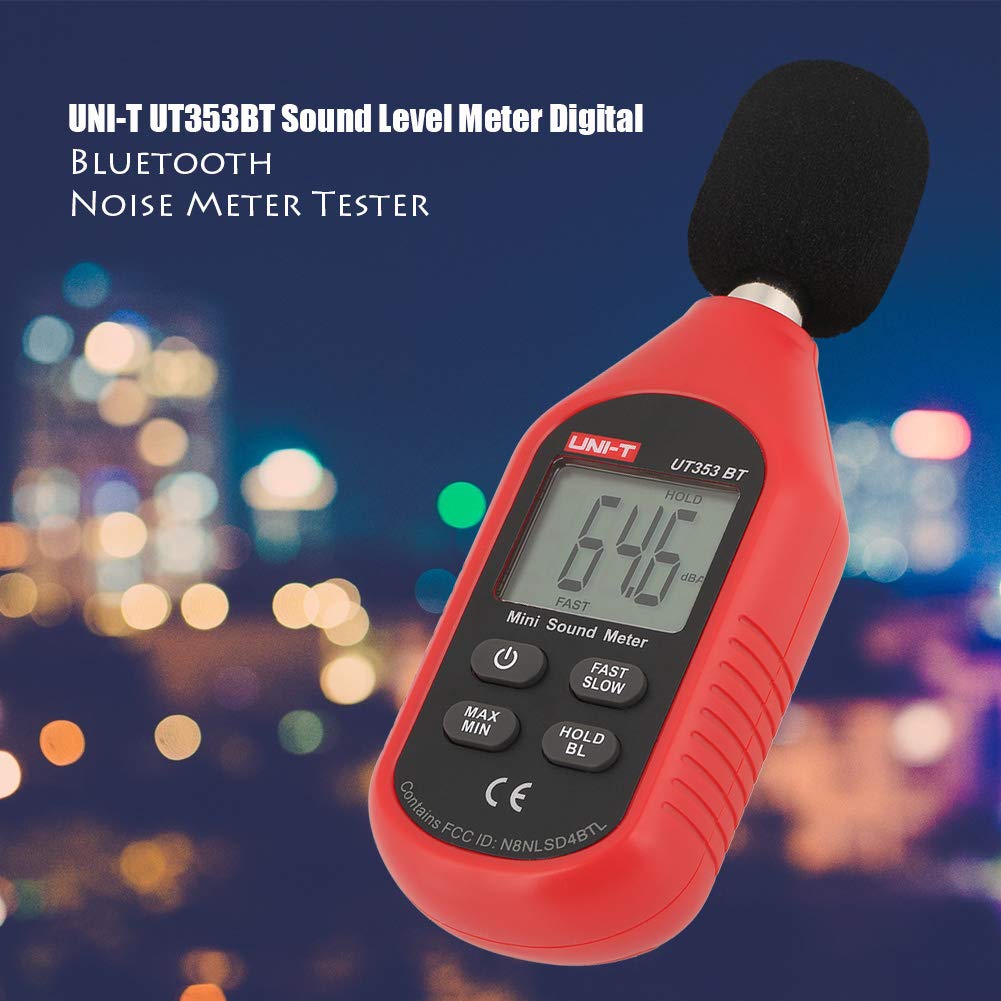 Sound Level Meter, Digital Bluetooth Noise Meter Tester Decibel Meter 30 to 130dB Monitoring Sound SPL Tester Sound Analyzer for Home, Noisy Neighbor