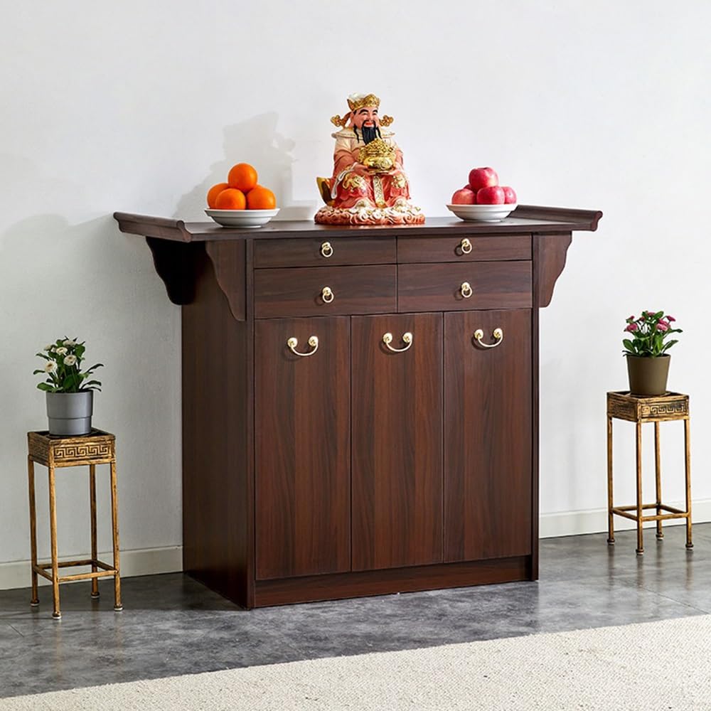 Tavola d'altare Cinese Tavolo consolle in Legno massello Mobile da Altare Zen | Mobili da corridoio(Grande)
