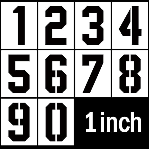 Plantillas de números de 10 pulgadas, plantillas de números reutilizables, juego de plantillas de números de plástico 0-9 para plantillas de pastel,