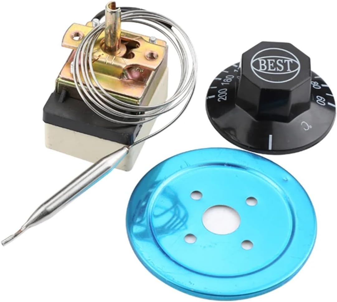 60-200 Degrees Centigrade 2 Pin Thermostat Water Heater Temperature Control Switch Knob Oven Thermostat Adjustab