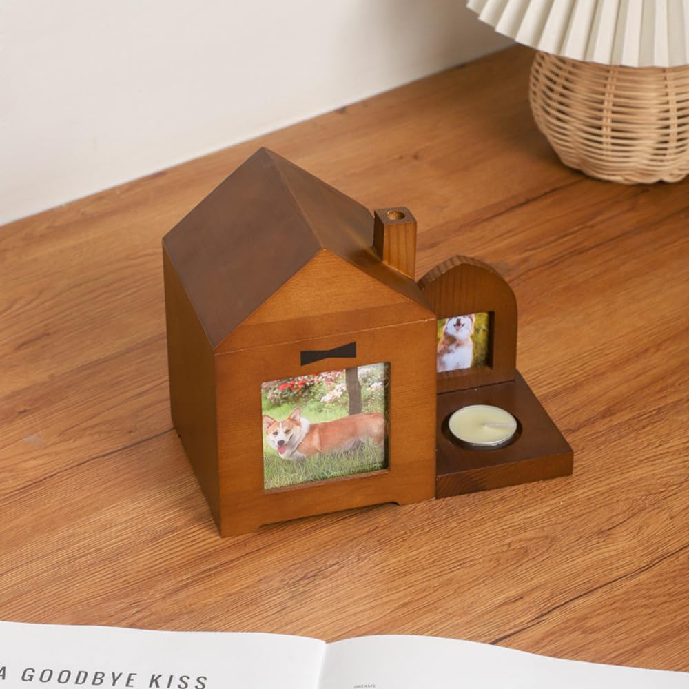 Urnas conmemorativas para Mascotas Las urnas para Mascotas para almacenar Cenizas de Perros Son adecuadas para Gatos, Perros, Loros y Animales pequeños.