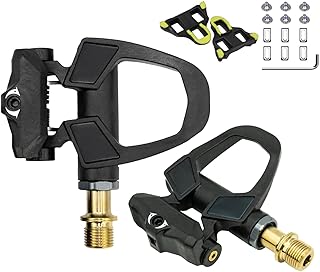 Thinvik Thinvik Full Carbon Ti Bike Clipless Pedals for Shimano SPD-SL System Ultra Lightweight 200g with Cleats for Road Bike Cycling