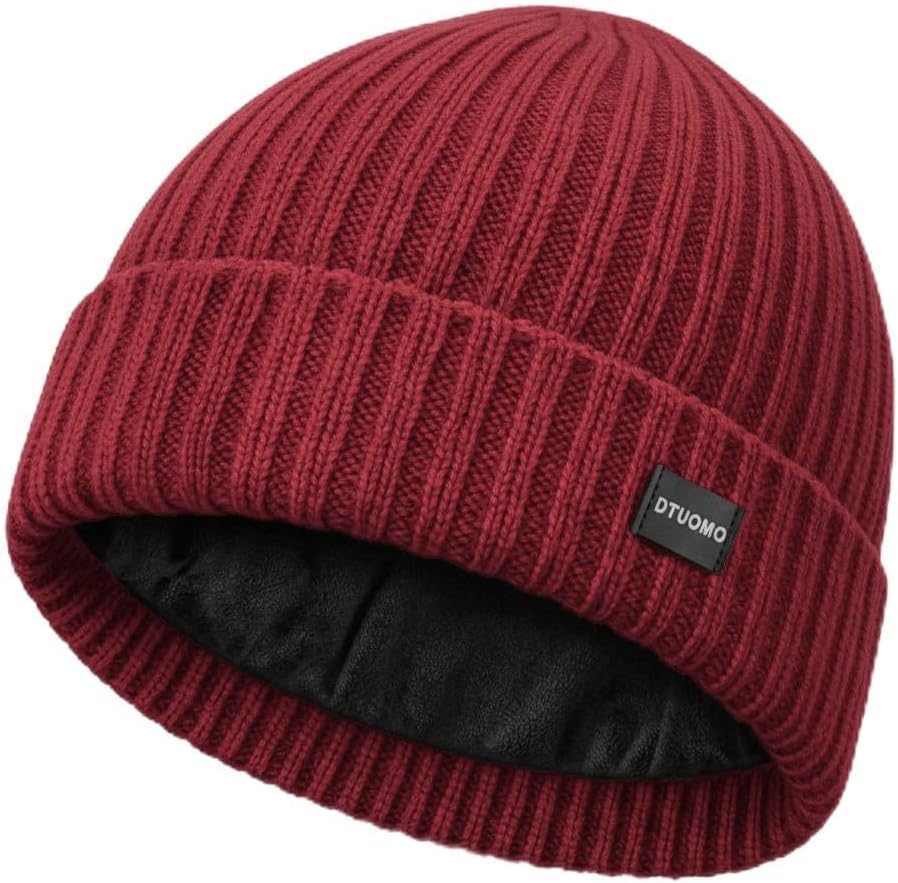 Merinowolle Mütze Herren, Winter Warme Unisex Wintermütze Strickmütze Thermo Beanie, Weich, Stretchy, Unisex, für Damen & Herren