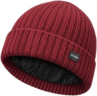 Merinowolle Mütze Herren, Winter Warme Unisex Wintermütze Strickmütze Thermo Beanie, Weich, Stretchy, Unisex, für Damen & Herren