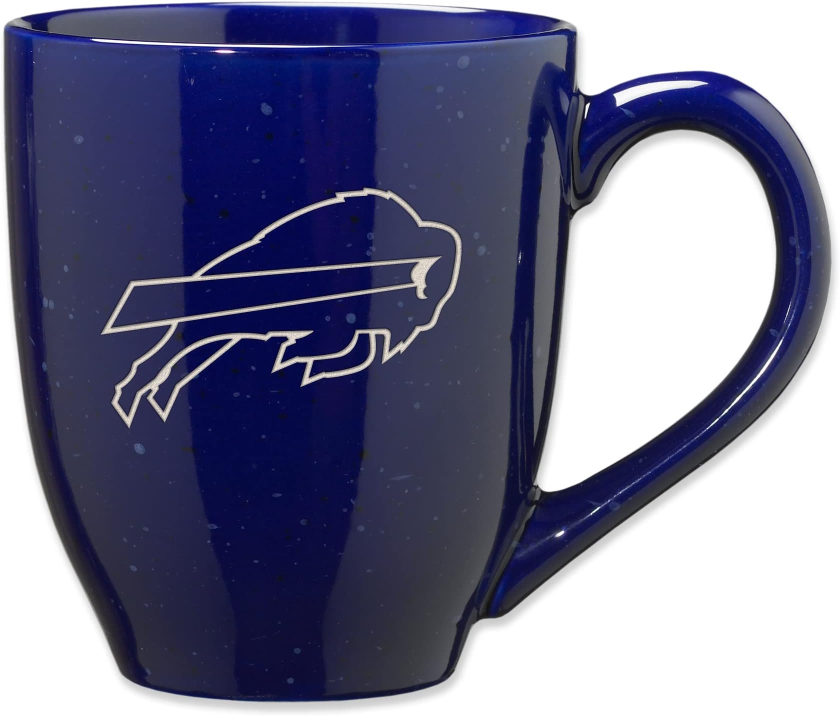 Rico Industries NFL Football Buffalo Bills Primary 16 oz Team Color Laser Engraved Ceramic Coffee Mug