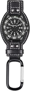 ManChDa Quick Release Nylon Band Switchable Clip on Watch Military Watch Backpack Fob Belt Watch Tactical Field Watch for Men 5ATM Waterproof Watch Quartz Analog Watch for Sport Hiking Riding