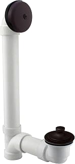 Westbrass Pull & Drain Sch. 40 PVC Bath Waste with One-Hole Top Elbow, Oil Rubbed Bronze, D49721-12