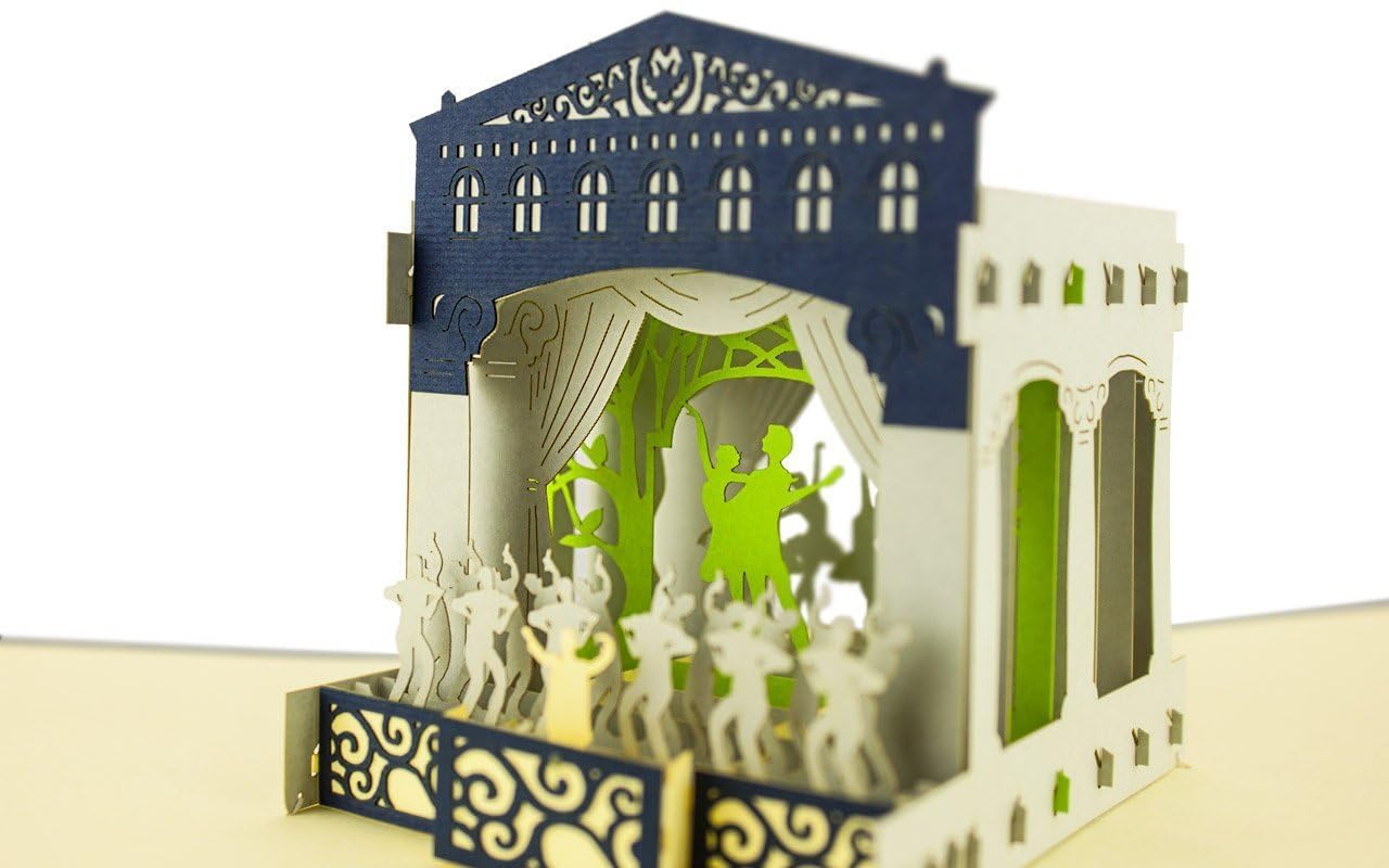 papercrush® Biglietto pop up teatro Biglietto auguri compleanno 3D per