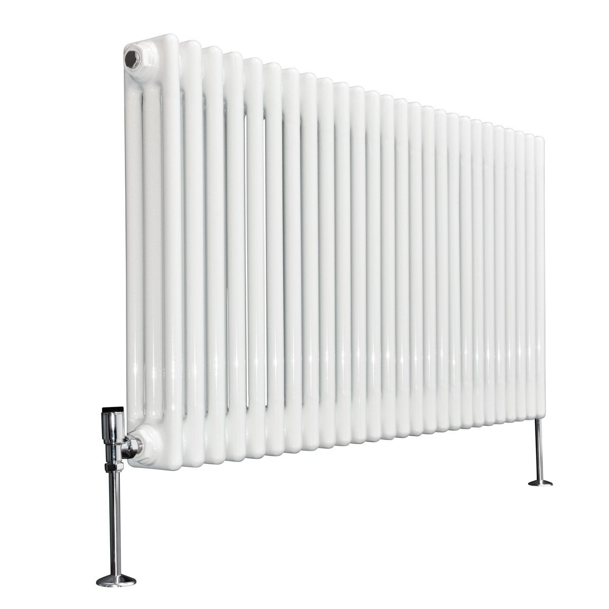 Warmehaus White Traditional 3 Column Horizontal Radiator 600X1190mm