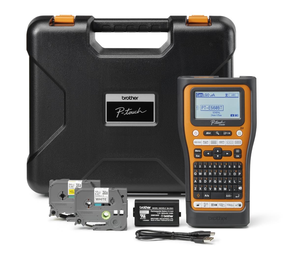 Brother PT-E560BTVP Stampante Per Etichette (Cd) Trasferimento Termico 180 X 180 Dpi 20 Mm/Secco Con Filo E Senza Fili Hse/Tze Bluetooth Azerty-image