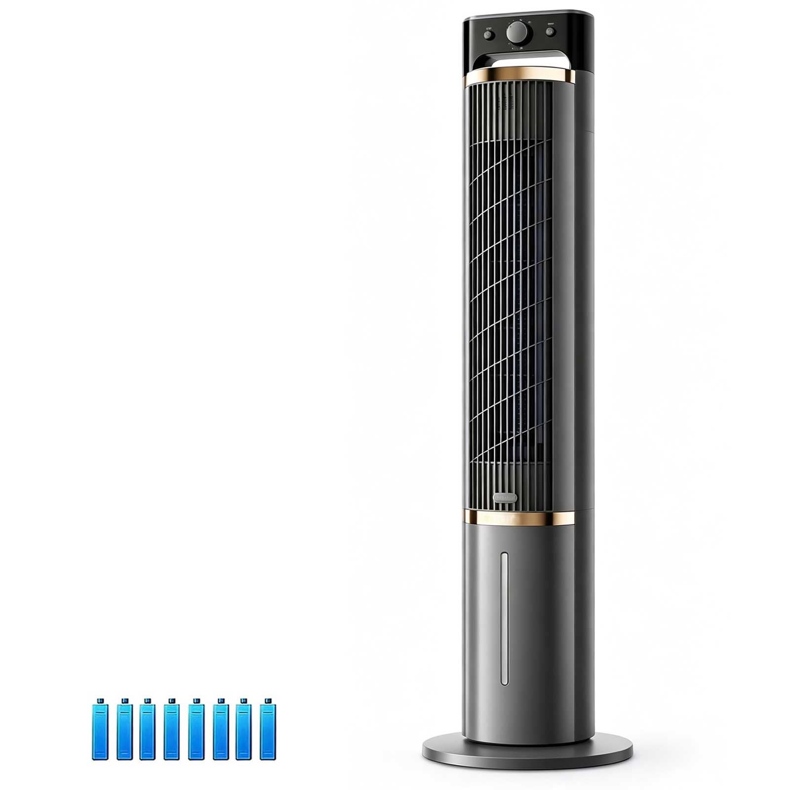 1.5 Gal Portable Air Conditioners Mechanical Knob, 75W Evaporative Air Cooler