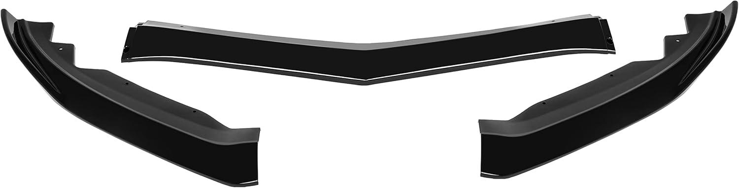 FINDAUTO PP Car Front Lip Body Kits Fits for 2015-2018 for Cadillac ATS Glossy Black Front Bumper Lower Lip Splitter Spoiler