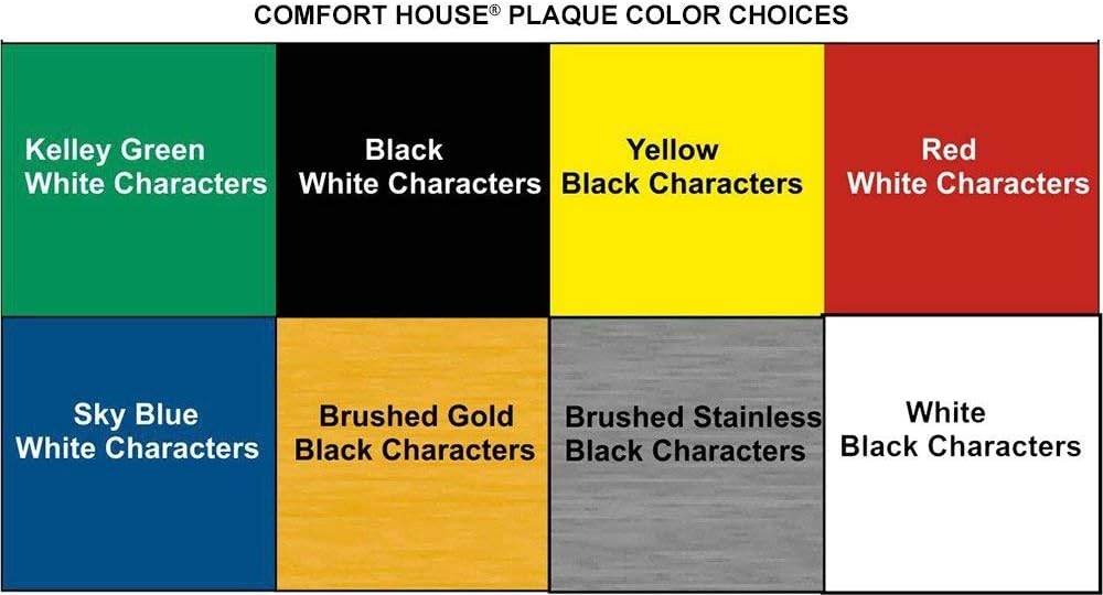 Comfort House Keep Off Lawn Sign Personalized with Your Own Message - No Dog Poop - Clean Up After Dog - Keep Off Grass - Do Not Empty Your Dog Here - Choose Your Plaque Color # J3001