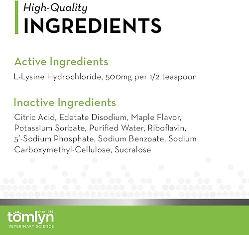 Miniatura 5 de tomlyn 450522L-Lisina apoyo inmunológico Gel para gatos 5oz