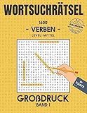 tomster jacke  Wortsuchrätsel Großdruck - Verben - mit Lösungen: 100 Rätsel  1600 Wörtern  Level: Mittel  Erwachsene, Senioren, Kinder