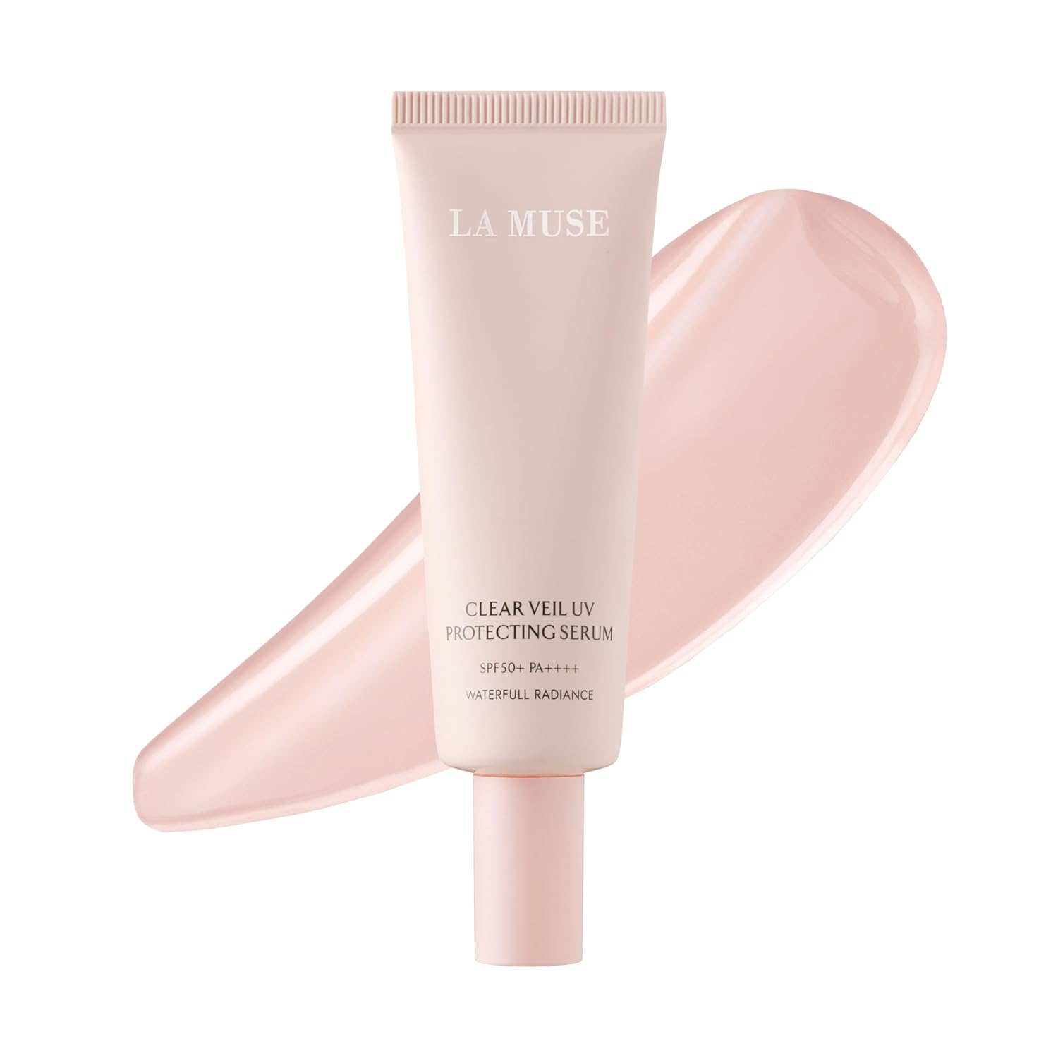 LA MUSE Peach Pink Glow Tone Up Cream(1.7 fl oz) | Lightweight Tinted Moisturizer for Radiant Skin | Hydrating Primer, Non-Sticky & Non-Greasy | Korean Skincare for All Skin Types, No Makeup Look