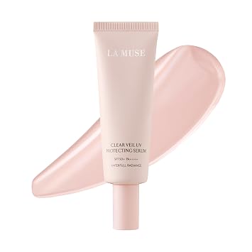 LA MUSE Peach Pink Glow Tone Up Cream1.7 fl oz | Lightweight Tinted Moisturizer for Radiant Skin | Hydrating Primer, Non-Sticky & Non-Greasy | Korean Skincare for All Skin Types, No Makeup Look