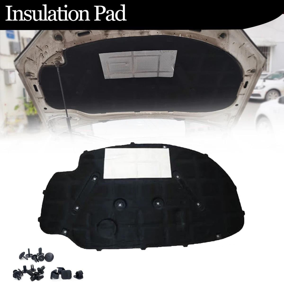 Automobile Insulation Front Engine Hood Insulation Pad Sound Heat Cotton Soundproof Mat Cover Foam Fireproof for VW for Golf 5 2004-2008